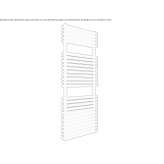 Steel towel warmer for hot water Varzi