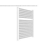 Towel warmer made of chrome-plated steel, hot-mounted, wall-mounted Favara