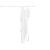Towel warmer made of powder-coated steel, mounted to the wall Stawell