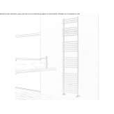 Vertical stainless steel towel warmer Yalvac