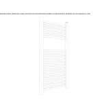 Steel towel warmer for hot water Favara