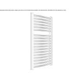 Towel warmer made of chrome-plated steel, hot-mounted, wall-mounted Favara