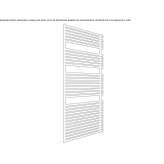 Steel towel warmer for hot water Varzi