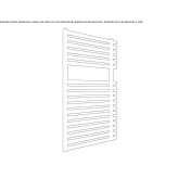 Steel towel warmer for hot water Varzi