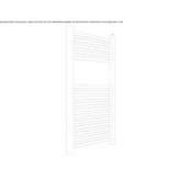 Steel towel warmer for hot water Sochi
