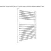 Towel warmer made of chrome-plated steel, hot-mounted, wall-mounted Sochi