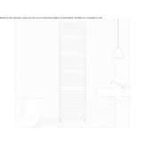 Vertical, wall-mounted towel warmer made of carbon steel Yalvac