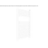 Steel towel warmer for hot water Favara