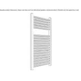 Towel warmer made of chrome-plated steel, hot-mounted, wall-mounted Puracic