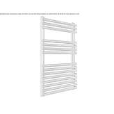 Towel warmer made of chrome-plated steel, hot-mounted, wall-mounted Varzi