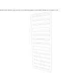 Towel warmer made of powder-coated steel, mounted to the wall Stawell