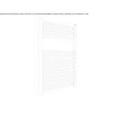 Steel towel warmer for hot water Favara