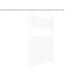 Steel towel warmer for hot water Favara