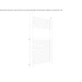 Steel towel warmer for hot water Sochi