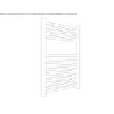 Steel towel warmer for hot water Sochi