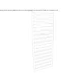 Towel warmer made of powder-coated steel, mounted to the wall Stawell