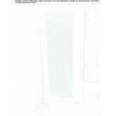 Vertical decorative radiator made of powder-coated steel, mounted on the wall Warnham