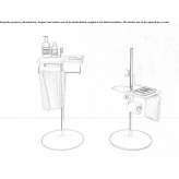 Toilet paper holder/towel rack Armutlu