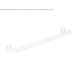 Towel rack in chrome-plated brass Wickham