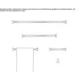 Chrome-plated towel rack Ozonak