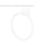 Brass towel ring Brighton