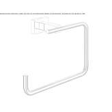 Metal towel ring Fillan