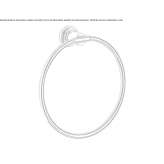 Metalowy pierścień na ręcznik Vryses