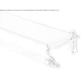Glass and brass towel rack Ardesio