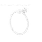 Brass towel ring Bayport