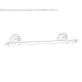 Brass towel rack Rehfelde