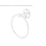 Brass towel ring Buchy