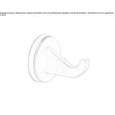 Stainless steel towel hook Heyfield