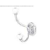 Brass towel rack Oencia