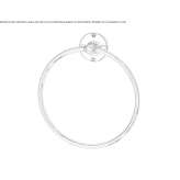 Brass towel ring Landean