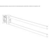 Obrotowy metalowy wieszak na ręczniki Losice