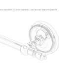 Brass towel rack Leymen