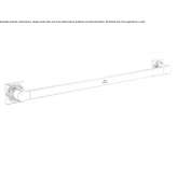 Metalowy wieszak na ręczniki Losice