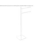 Swivel, standing towel rack Ancenis