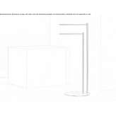Free-standing stainless steel towel rack Huescar
