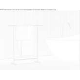 Free-standing stainless steel towel rack Alcanede