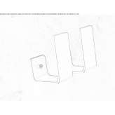 Stainless steel towel hook Sennfeld