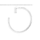 Brass towel ring Commer