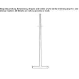 Standing oak towel rack Tronca