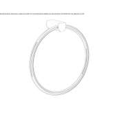 Brass towel ring Nauen