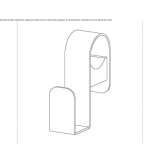 Stainless steel towel hook Ibipora