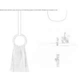 Towel ring mounted to the ceiling Palmela