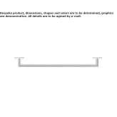 Metal towel rack Pluzunet