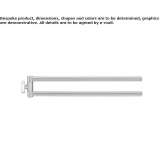 Swivel metal towel rack Pluzunet