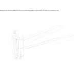 Swivel towel rail in chrome-plated brass Obiliq