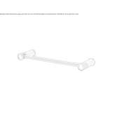 Stainless steel towel rack Demonte